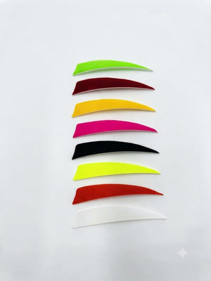 Stickbow Supplies Shield Cut Feathers - Solid Colors - 4 & 5 inch