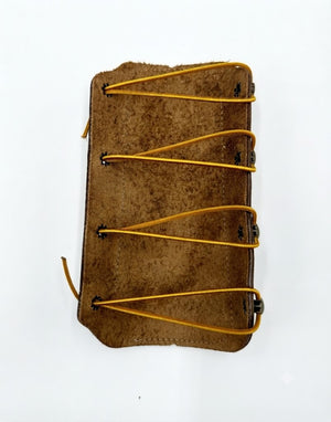 Fred Bear Traditional Archery Logo Leather Armguard