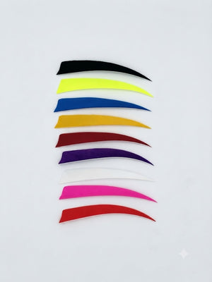 TrueFlight Shield Cut Feathers - Left/Right Wing - Solid Color - 5 inch