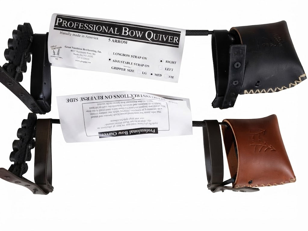 Great Northern Adjustable Bow Quiver with Rubber strap on Left Hand Only