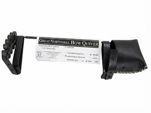 Great Northern Adjustable Bow Quiver with Rubber strap on Left Hand Only
