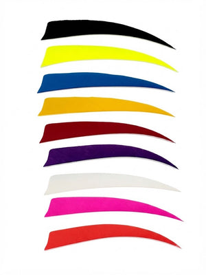 TrueFlight Shield Cut Feathers - Left/Right Wing - Solid Color - 5 inch