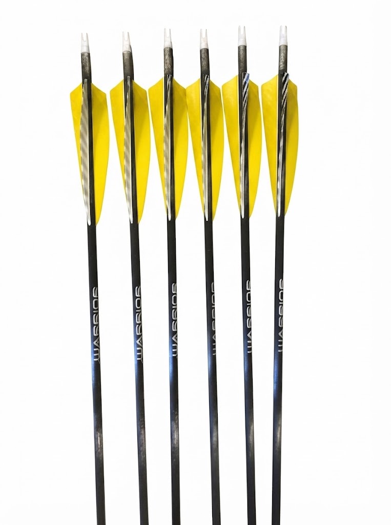 Gold Tip Warrior Fletched Arrows 1/2 Doz With Inserts