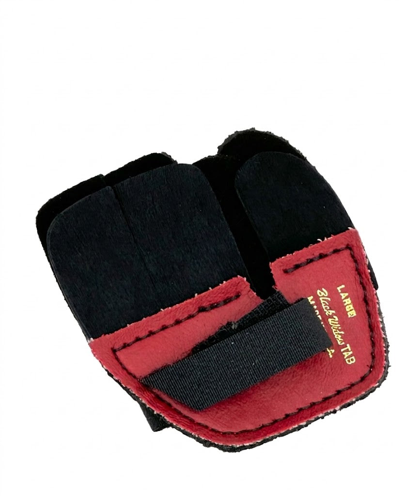 Black Widow Calf Hair Split Finger Shooting Tab